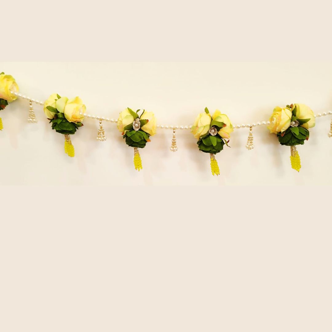 Floral Yellow & Green Toran