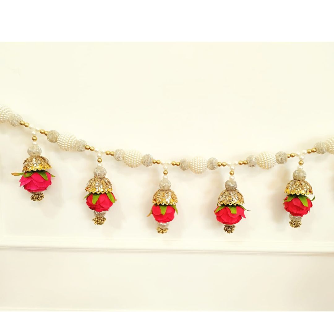 Rose & Bead Balls Toran