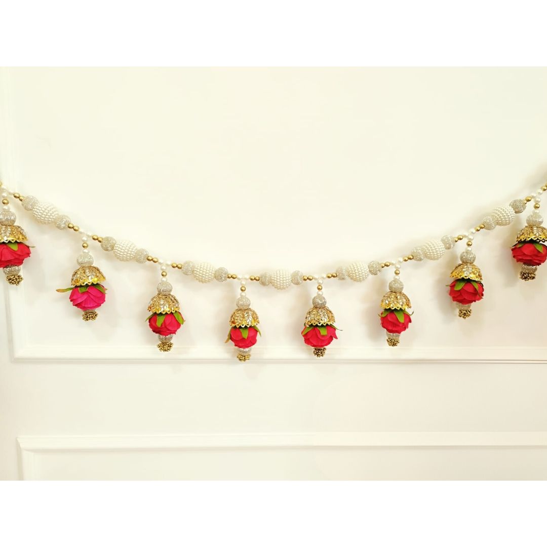 Rose & Bead Balls Toran