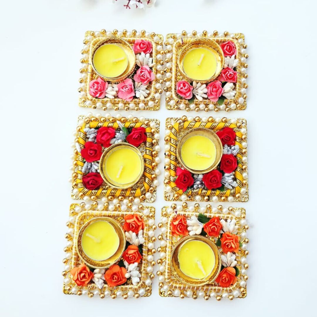 Square T Lights Pair