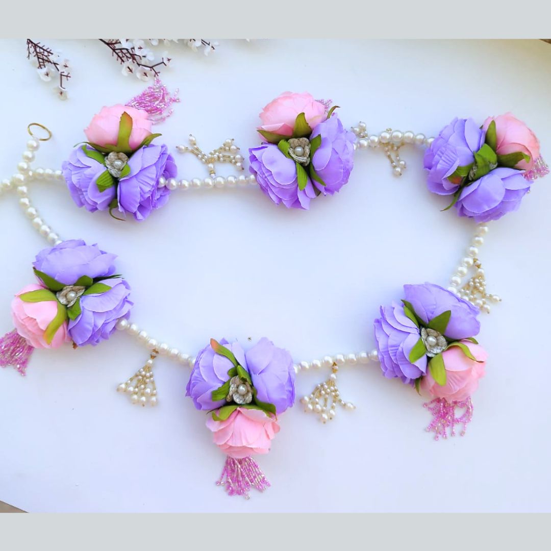 Floral Lavender and Pink Toran