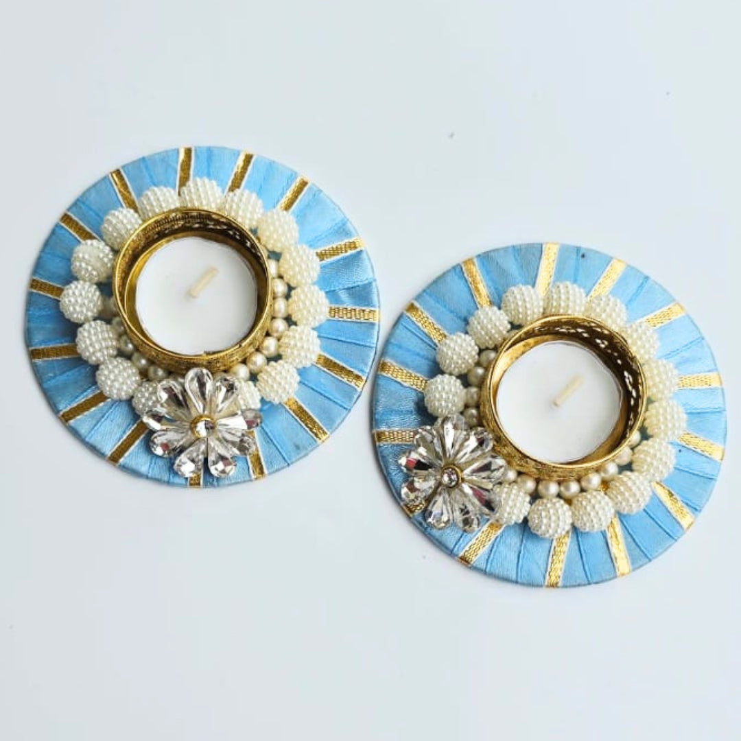 Beads T Lights Pair