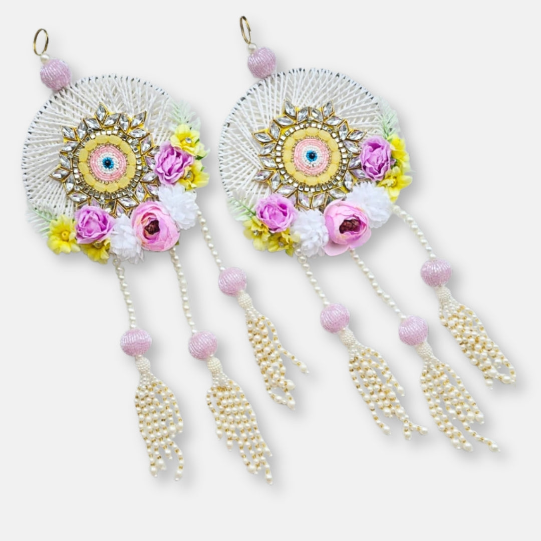 White Hangings Pair