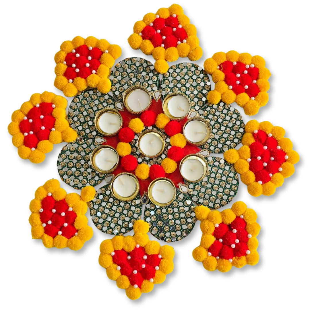 Pompom Rangoli