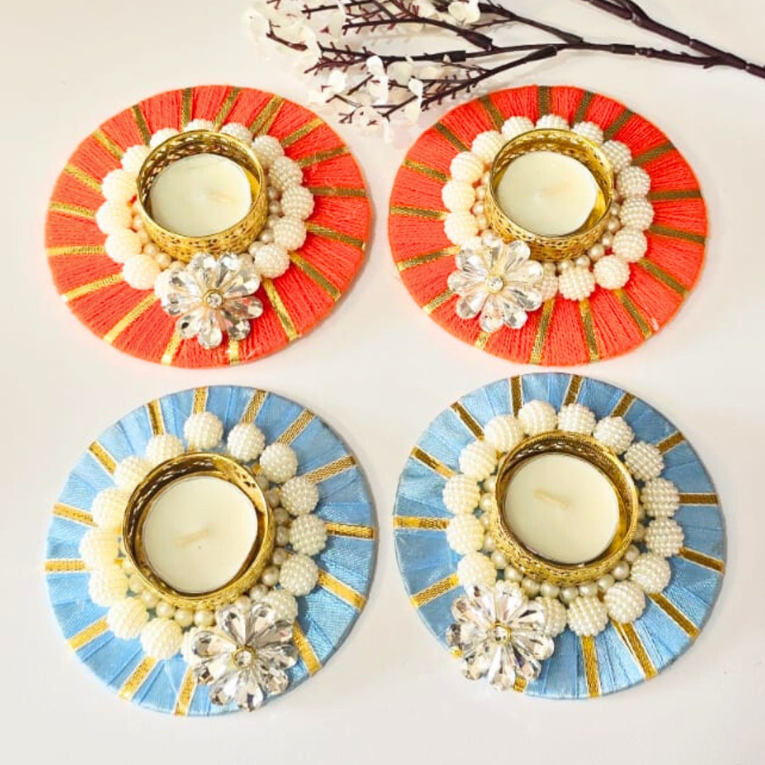 Beads T Lights Pair
