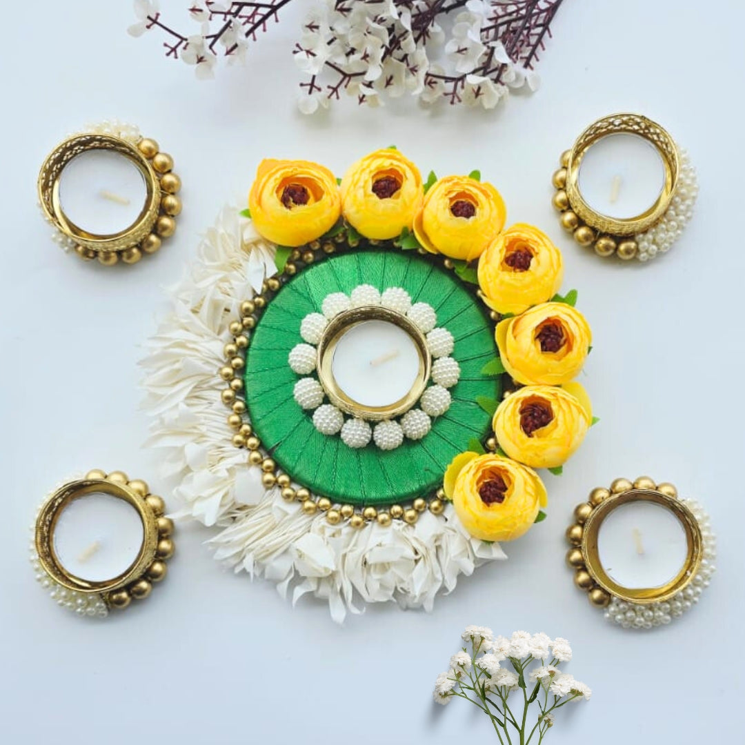 Peony with Gajra Set