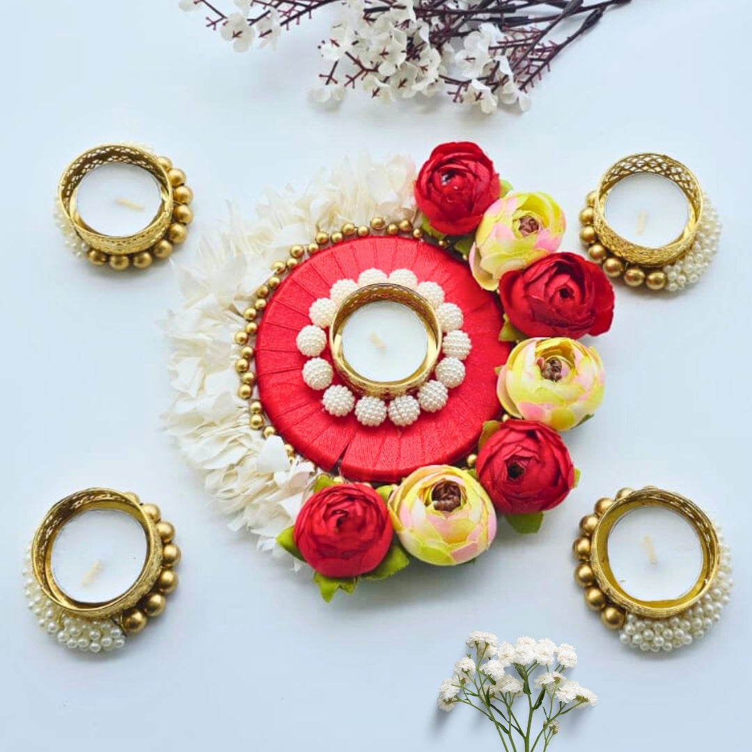 Peony with Gajra Set