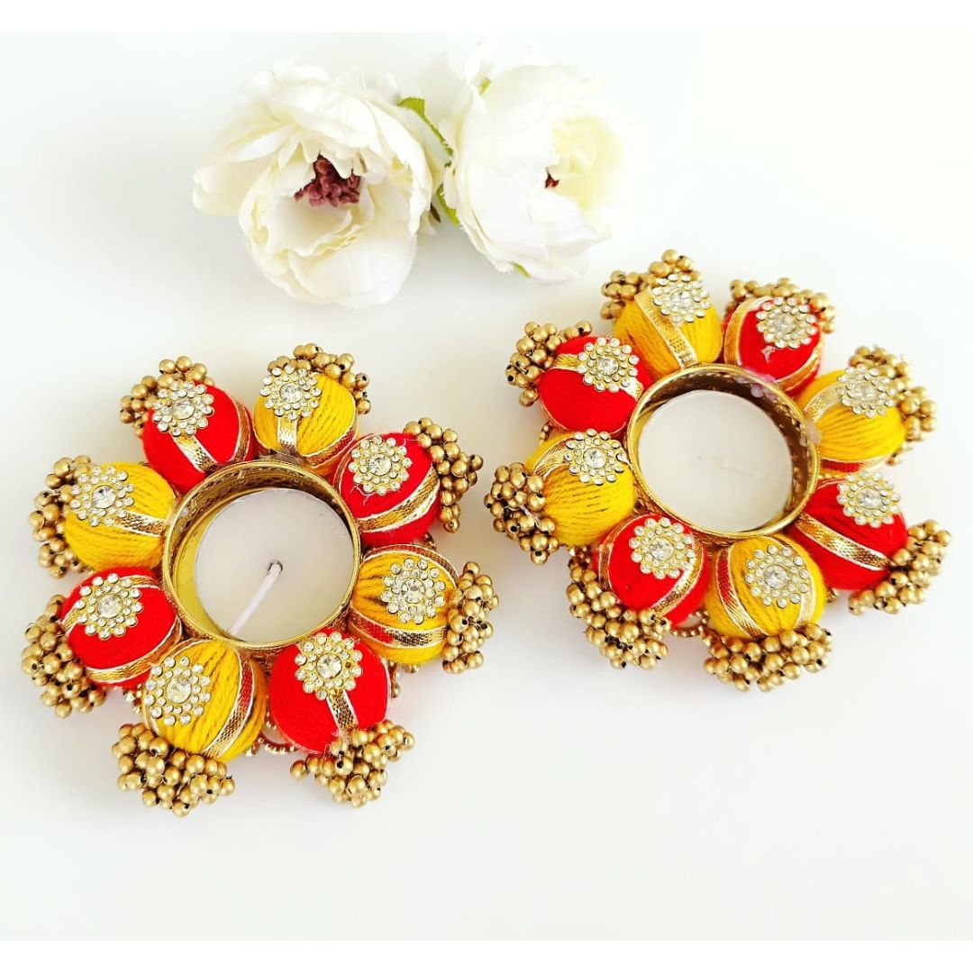 Beads T Light Pair