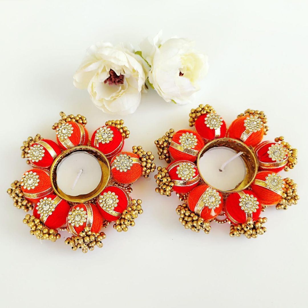 Beads T Light Pair