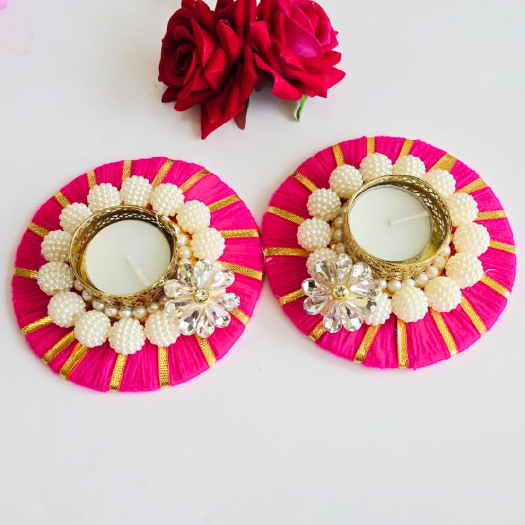 Beads T Lights Pair
