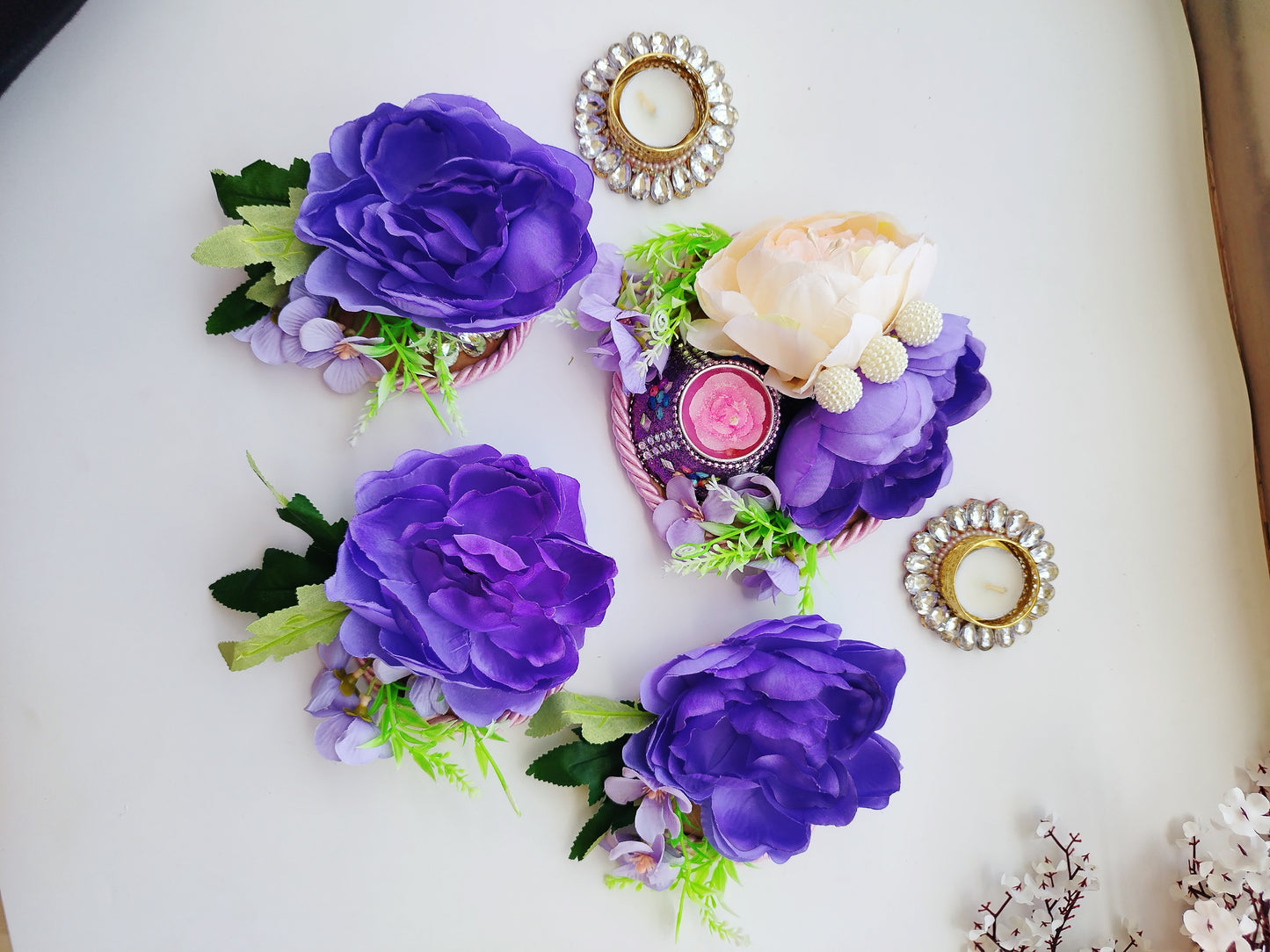 Lavender Rangoli Set