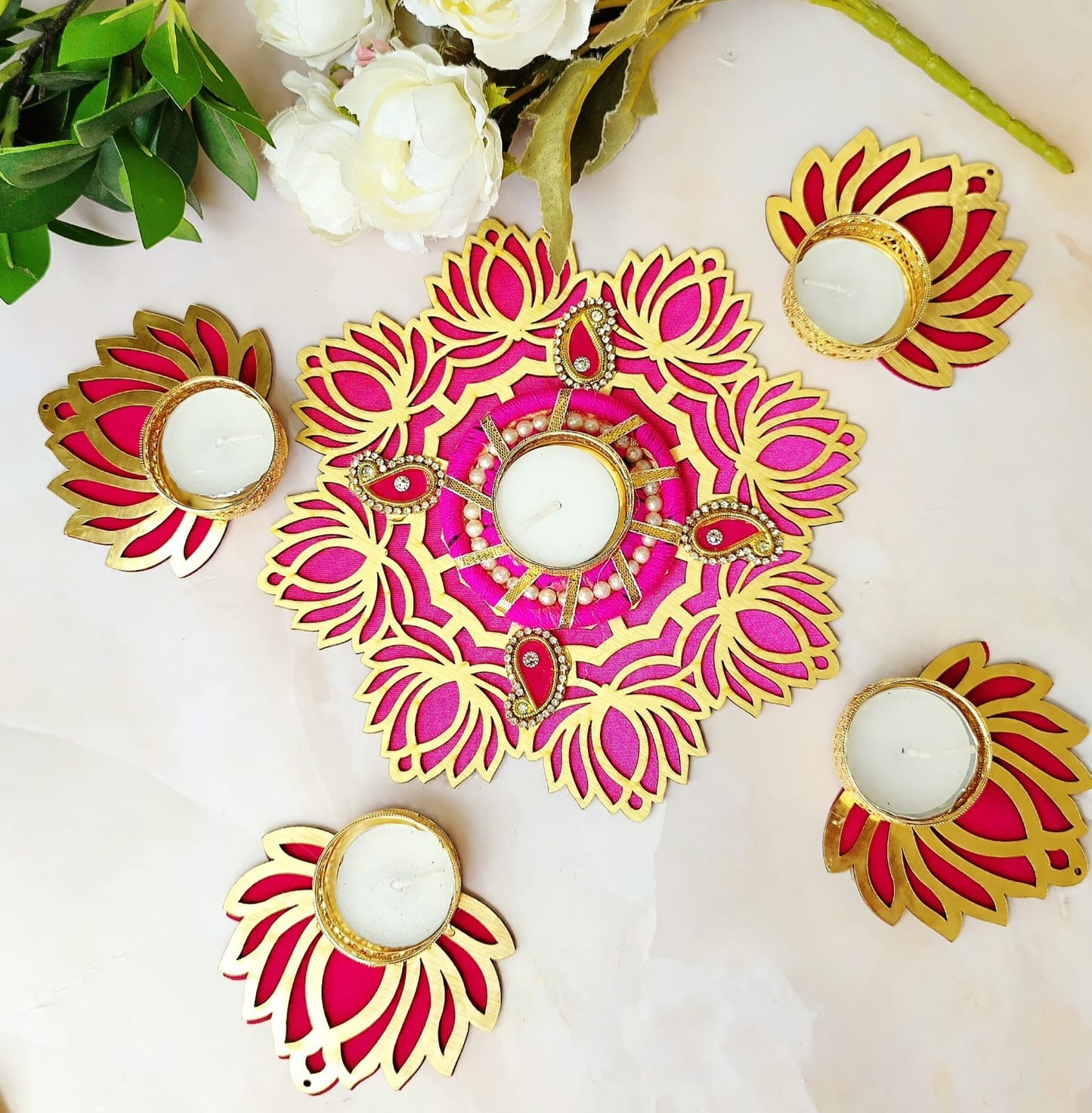 Lotus Rangoli Set