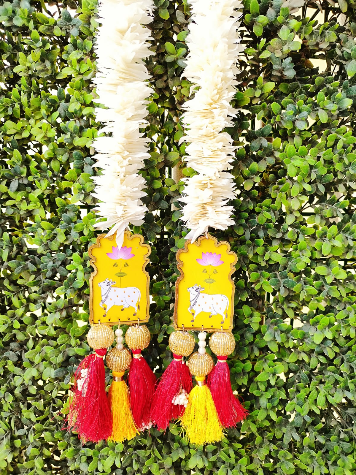 Pichwai Jasmine Hangings Pair