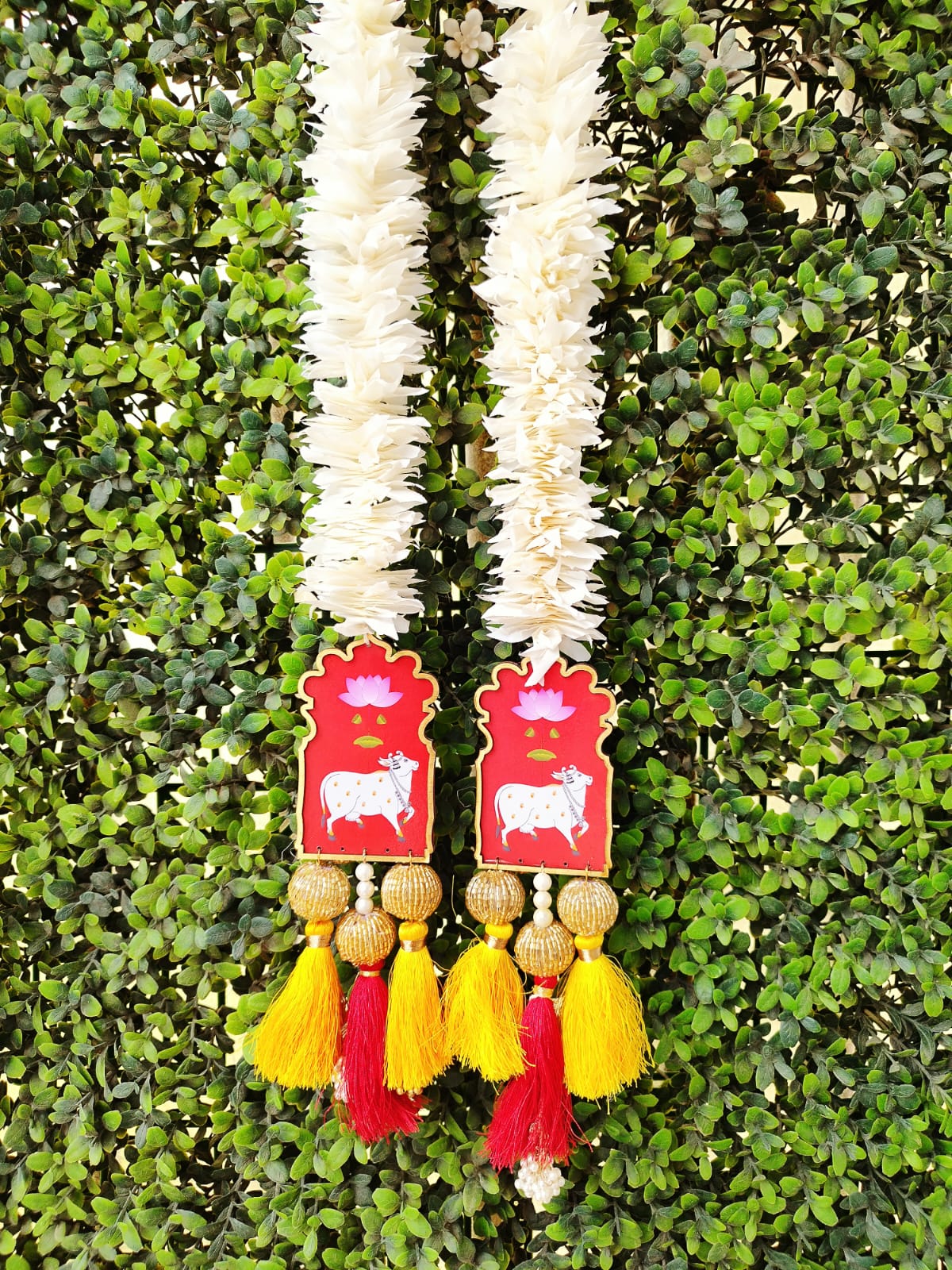 Pichwai Jasmine Hangings Pair