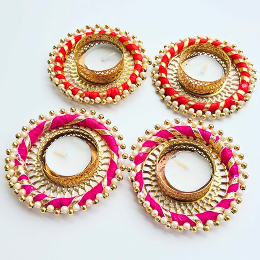 Beads T Lights Pair