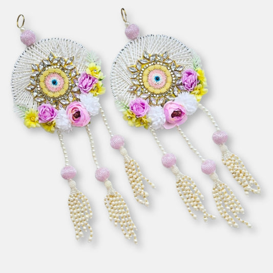 White Hangings Pair