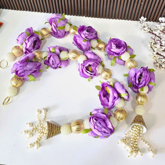 Purple Flower Hanging Pair