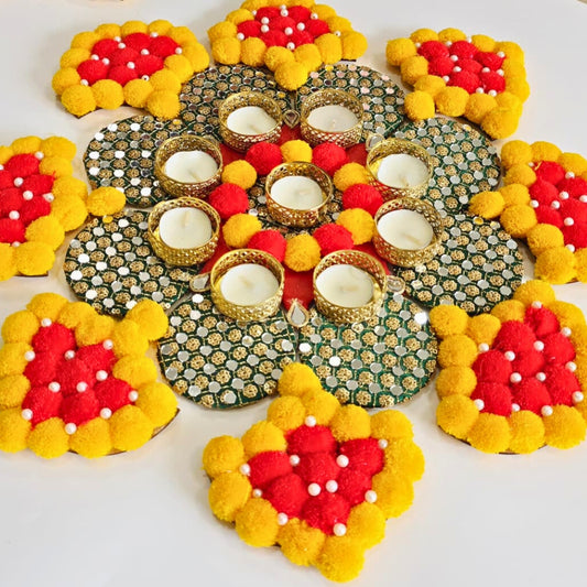 Pompom Rangoli