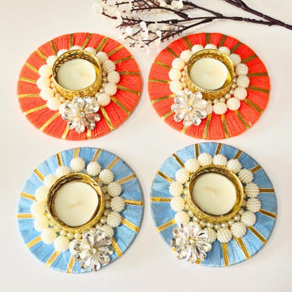 Beads T Lights Pair
