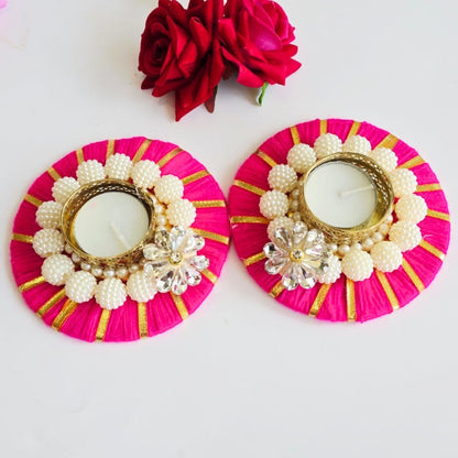Beads T Lights Pair