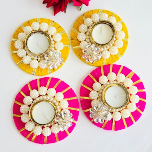 Beads T Lights Pair