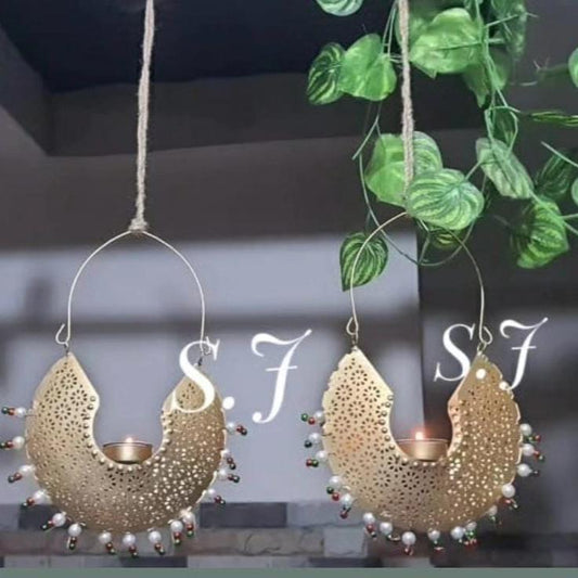 Metallic Hangings Pair